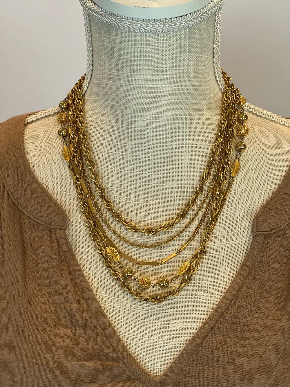 Vintage TAN Necklace